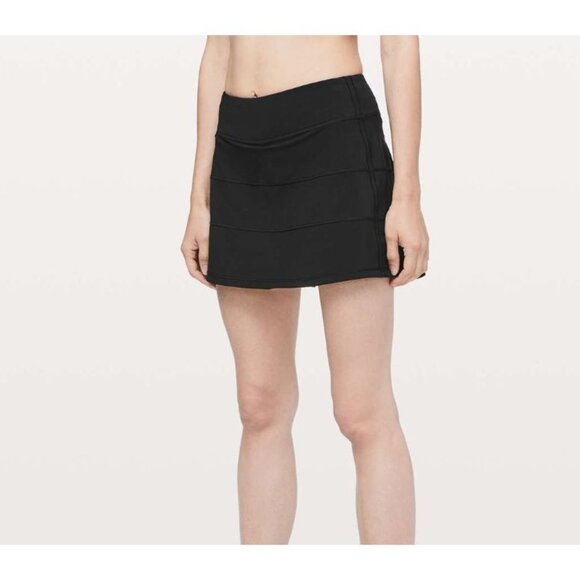 Lululemon Pace Rival Skirt (Tall) *4-way Stretch 15" Black Size 6 - Picture 1 of 5